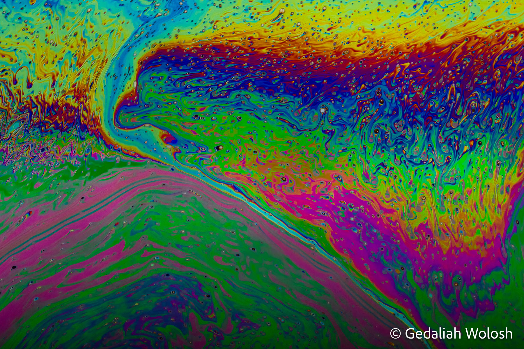 Chromatic Divide Multiple streams of color merge toward a central boundary where turbulence and gravity compete for control. The resulting structure...