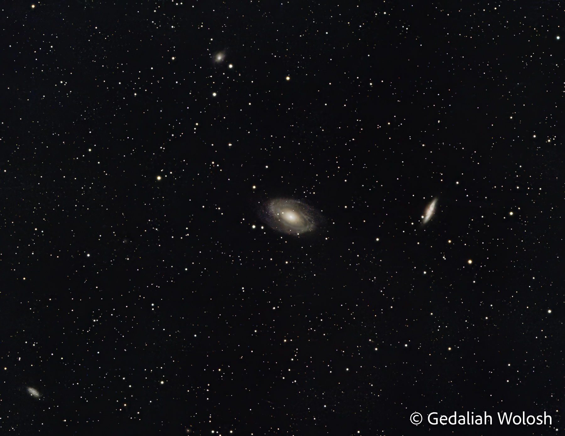 Bodes Galaxy (M81) and the Cigar Galaxy (M82) A neighboring pair of galaxies in Ursa Major. The graceful spiral structure of M81 contrasts with the distorted, starburst appearance...